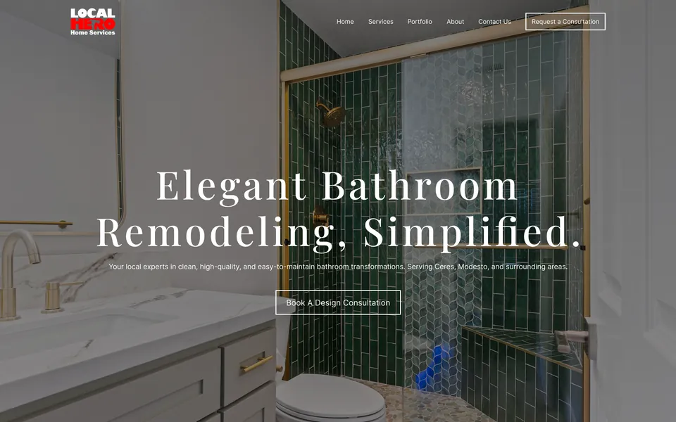 Local Hero Home Services website